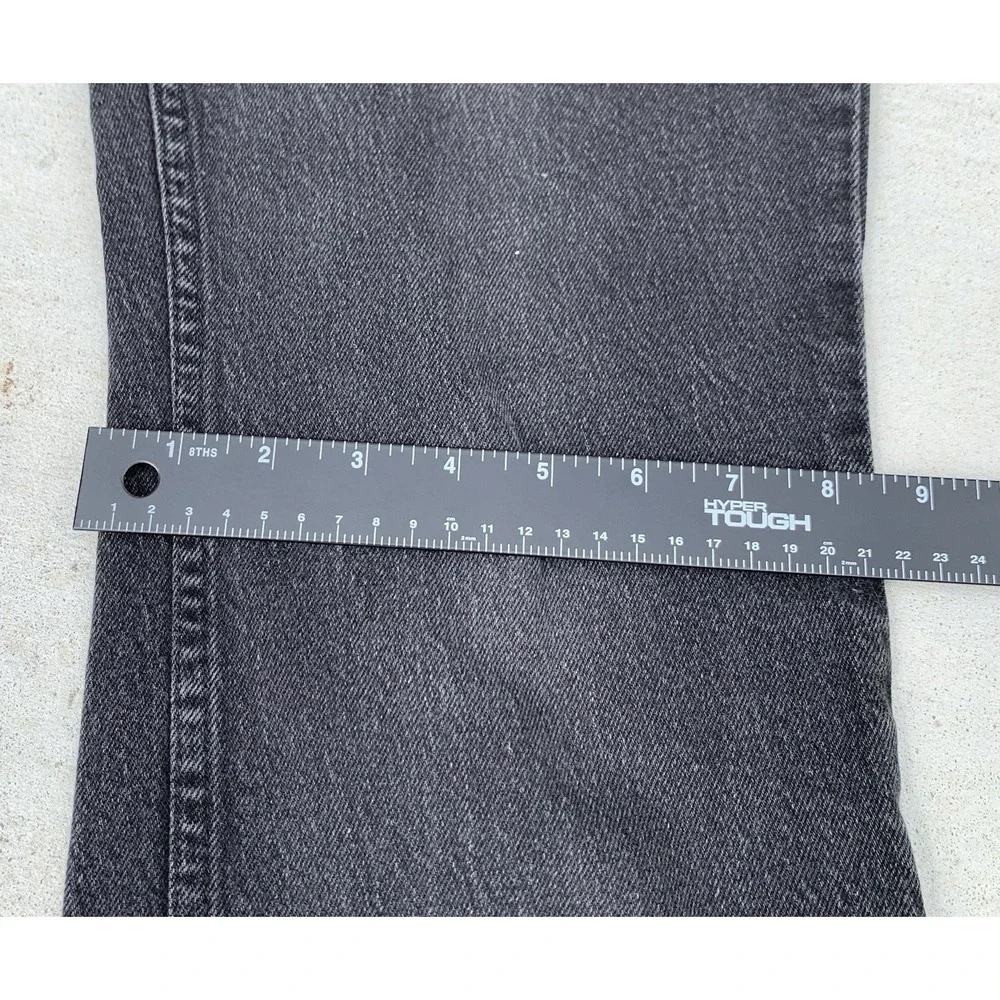 Harley Davidson Men's Black Bootcut Jeans 32x29 Motorcycle Biker Denim Logo